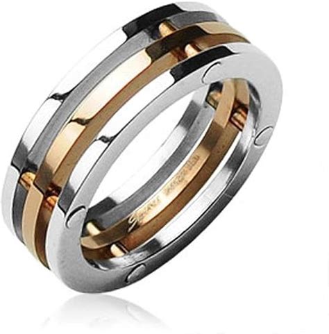 bague homme acier inoxydable.